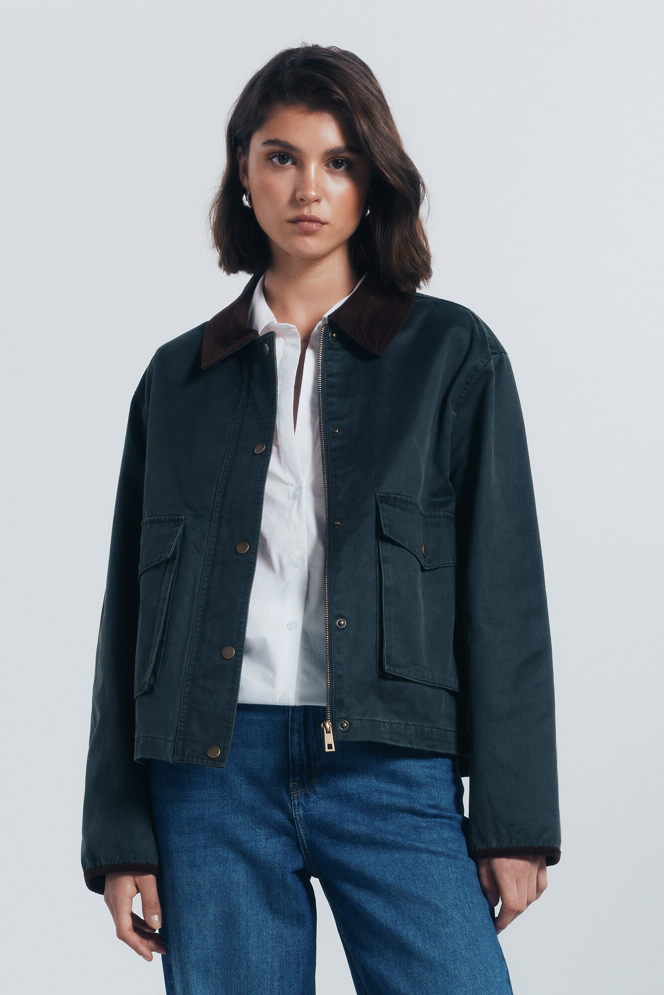 Springfield Casaco curto encerado