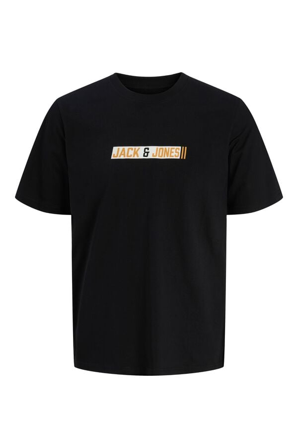Jack & Jones PLUS T-shirt de manga curta com logo preto