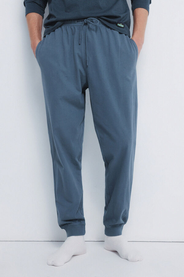 Springfield Pijama longo do Cookie Monster azul