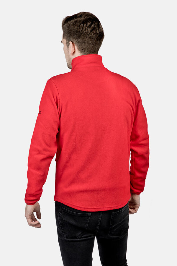 Izas Jaqueta leve de forro polar vermelho