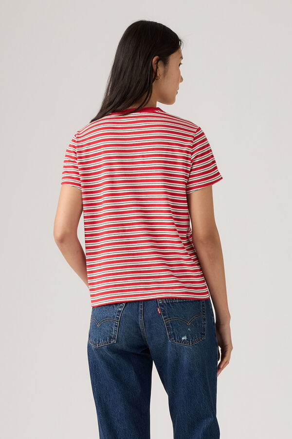 Levi's T-shirt de manga curta com logo estampado