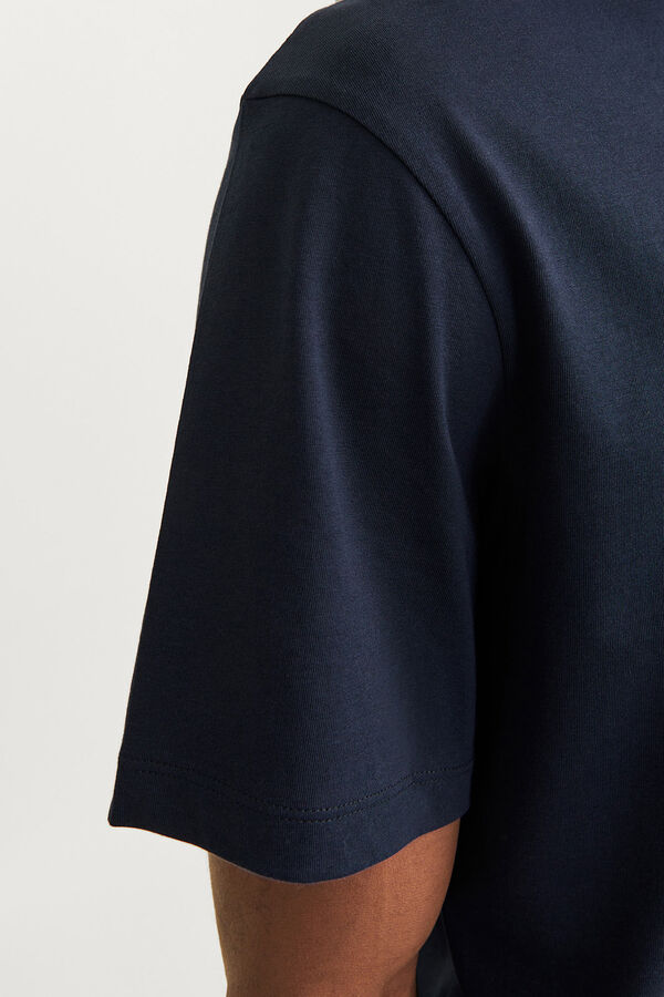 Jack & Jones T-shirt com logo na frente azul