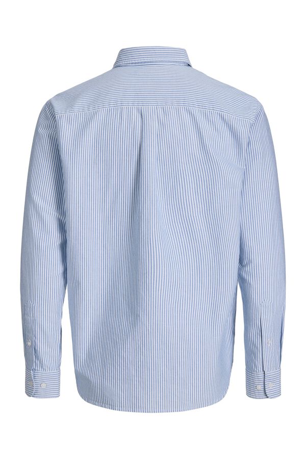 Jack & Jones Camisa Oxford 100% algod&atilde;o azul