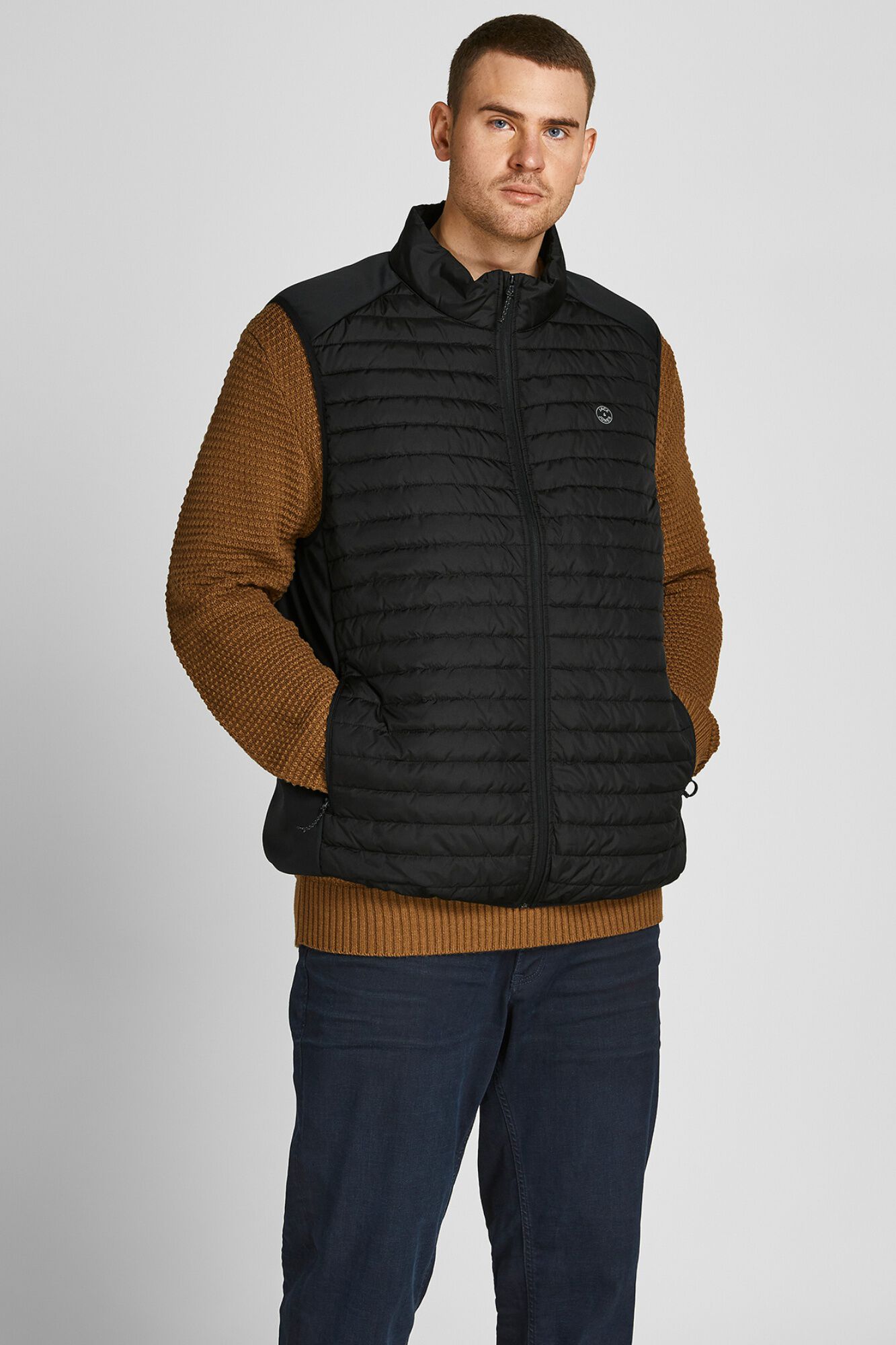 Jack & Jones PLUS Colete acolchoado com capuz