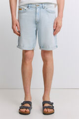 Springfield Bermuda jeans ultraleve slim fit azul