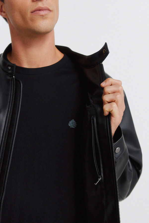 Springfield Blus&atilde;o efeito pele preto