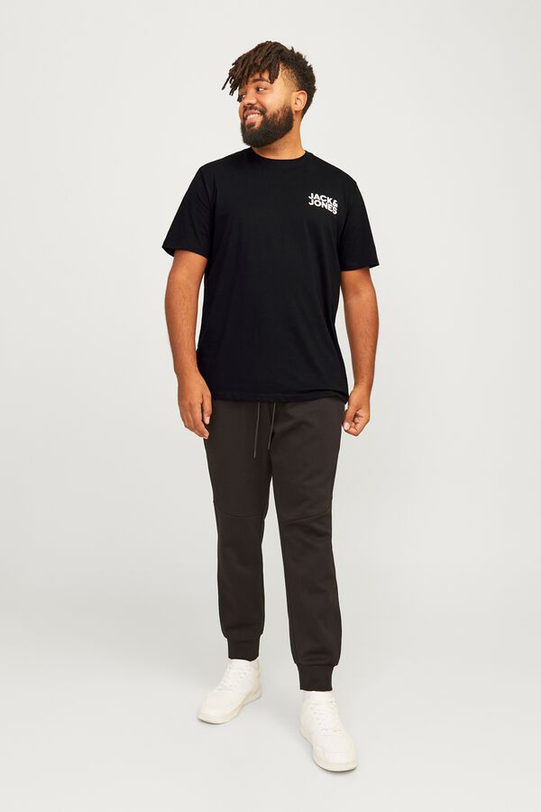 Jack & Jones PLUS T-shirt estampada de manga curta cinzento