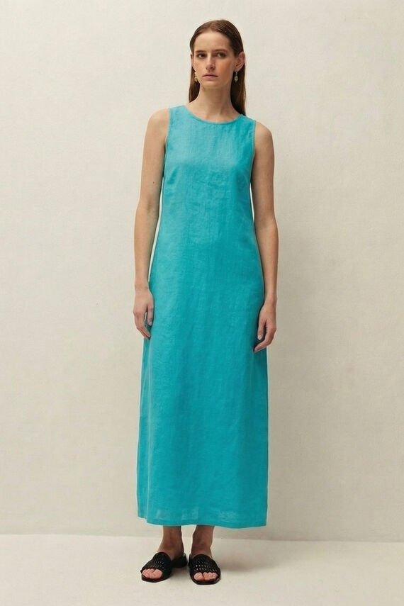 Vestido lino largo