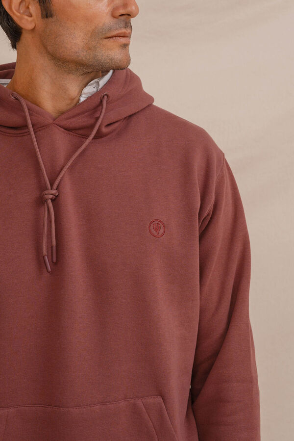 Celopman Sweatshirt com capuz capuz vermelho