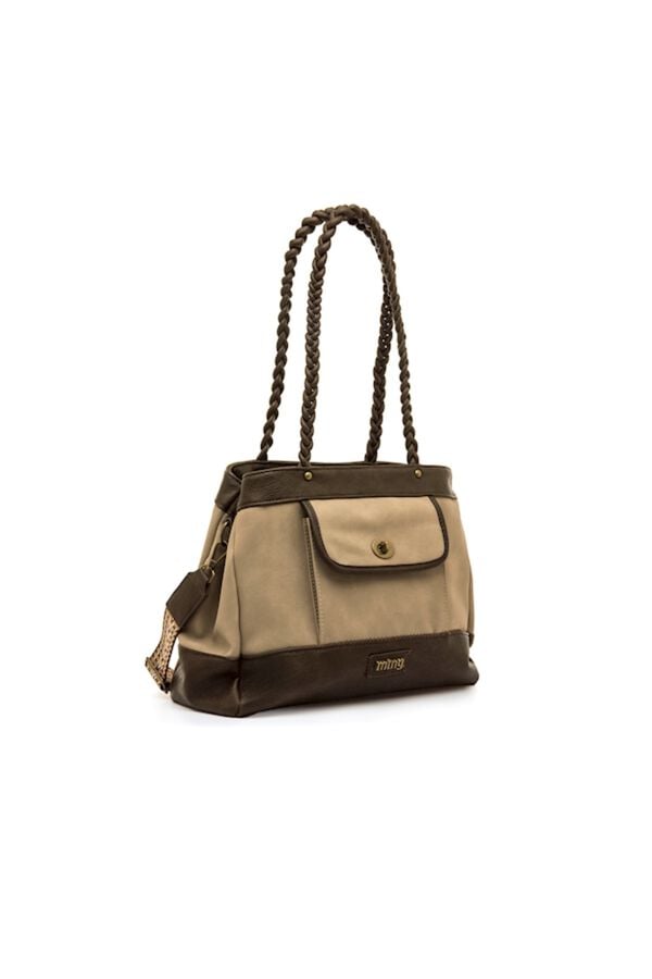 MTNG Mala tote bag estampada bege