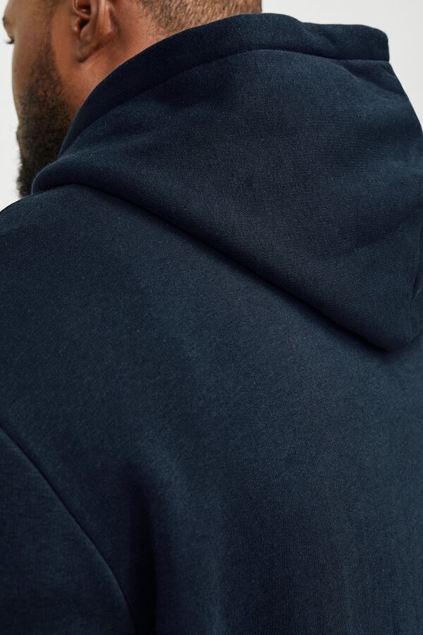Jack & Jones PLUS Sweatshirt capuz print logo PLUS azul