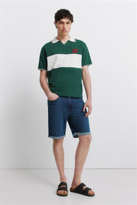 Springfield Bermuda vaquera b&aacute;sica lavado oscuro slim fit