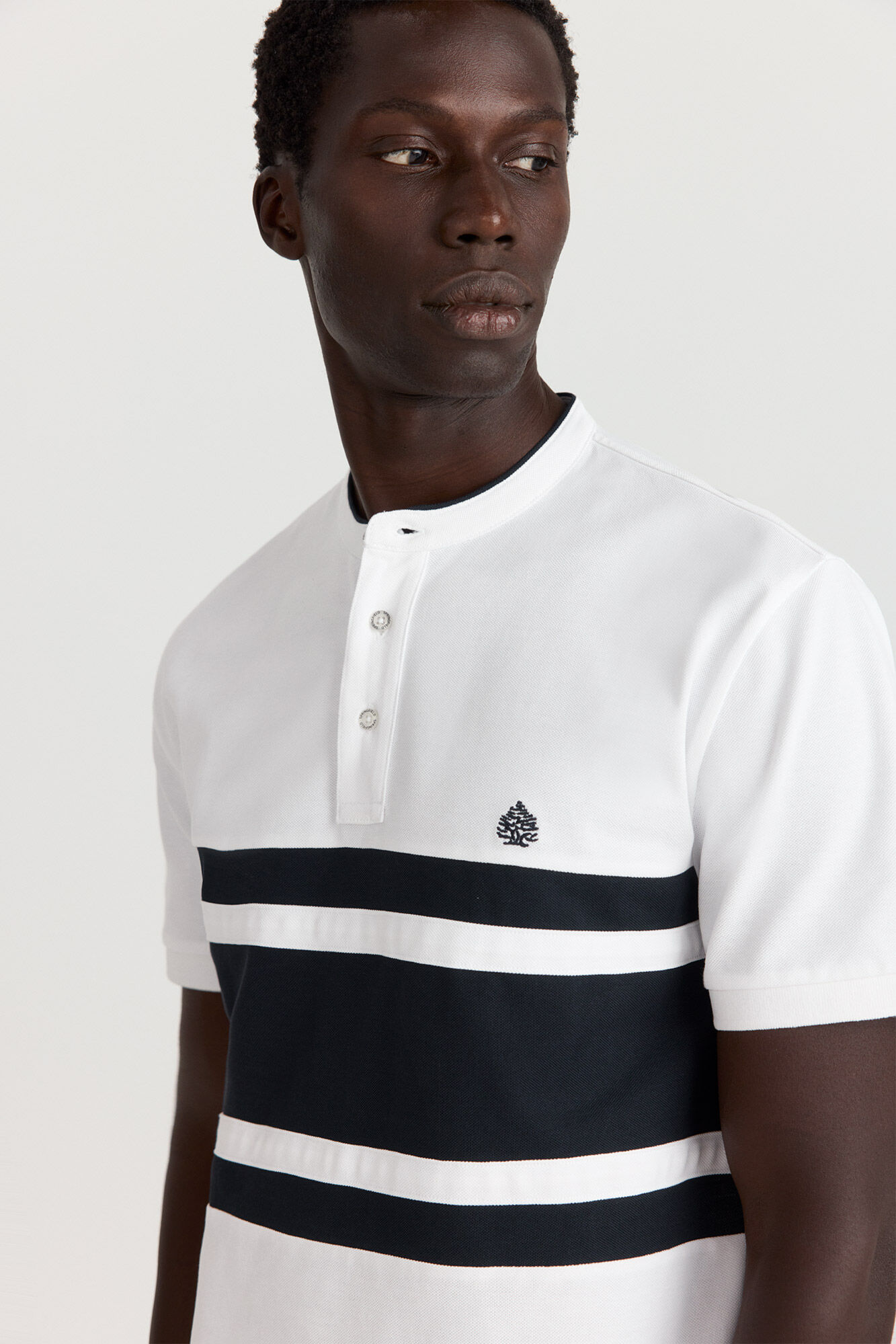 Springfield Polo gola mao slim fit em blocos de cor