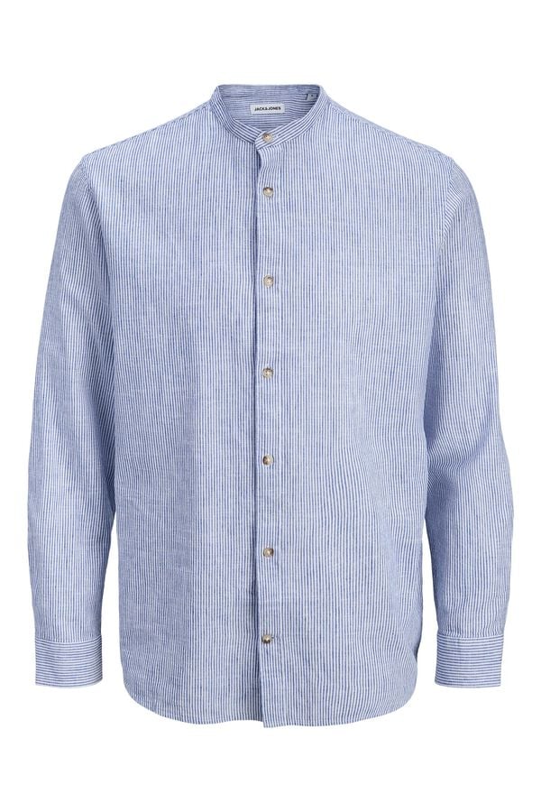 Jack & Jones Camisa regular fit cuello mao azul
