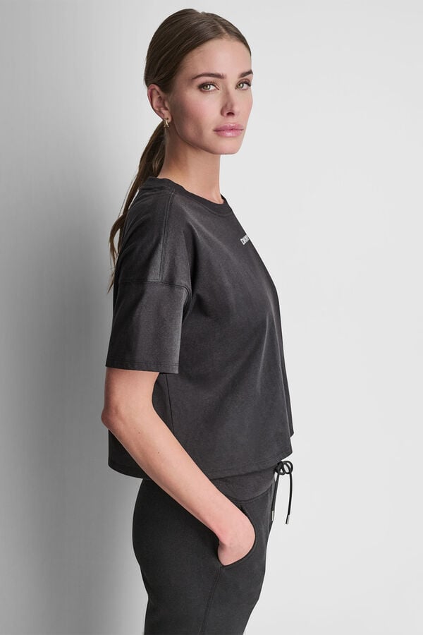DKNY T-shirt boxy preto