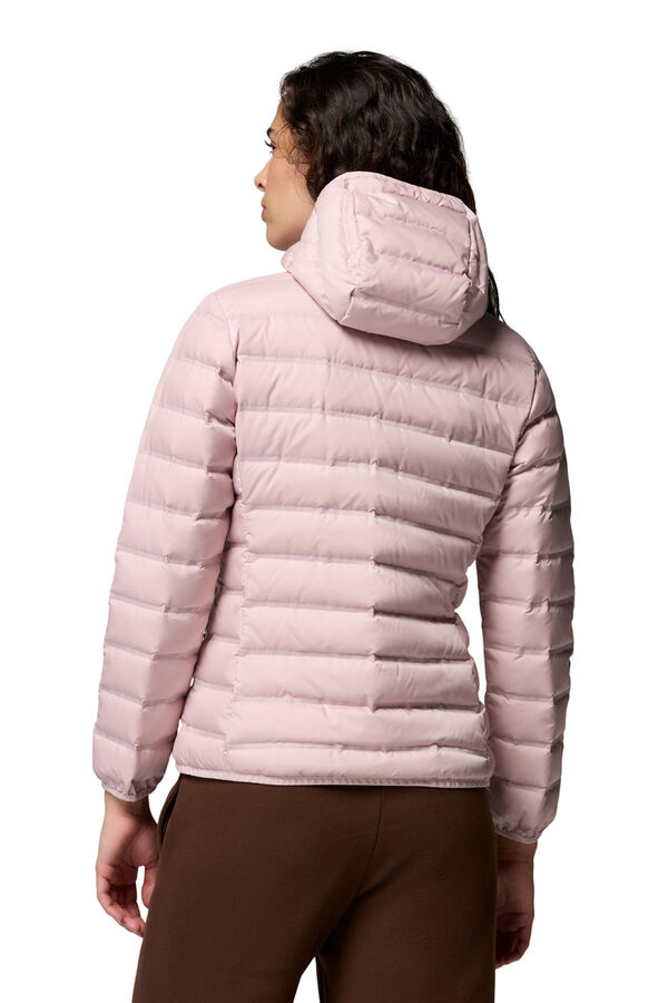 Columbia Casaco de penas com capuz rosa
