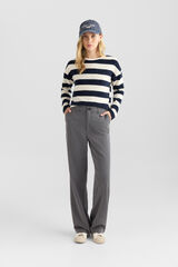 Springfield Cal&ccedil;a tailored com bolsos cinzento