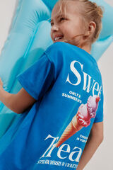 Springfield Kids Camiseta de sorvete para menina azul