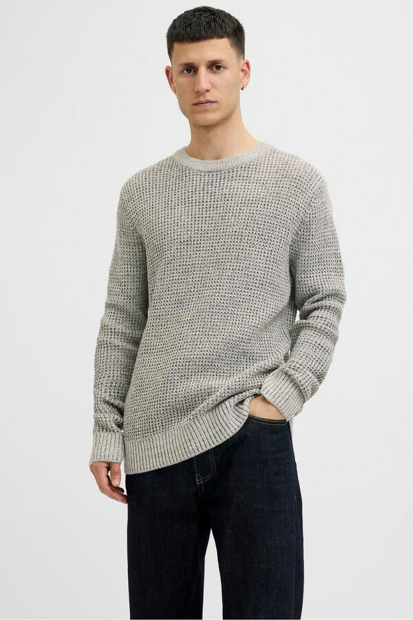 Jack & Jones Camisola b&aacute;sico cinzento