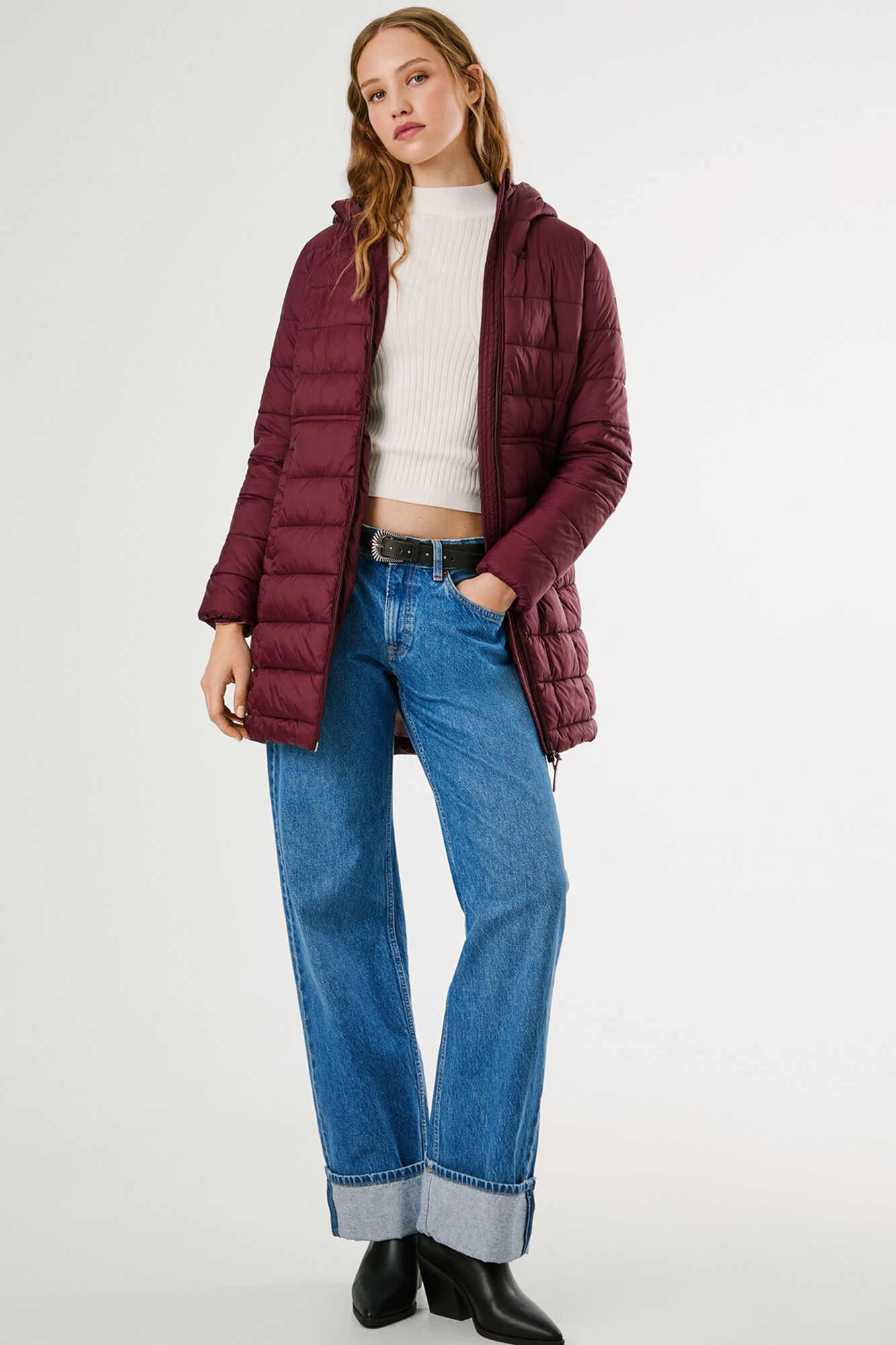 Pepe Jeans Jaqueta longa acolchoada de plumas