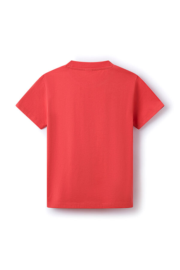 Springfield Camiseta logo Springfield niño estampado rojo