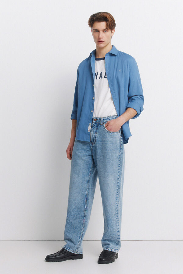 Springfield Camisa estrutura azul