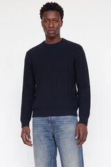 Jack & Jones Camisola relaxed gola redonda azul