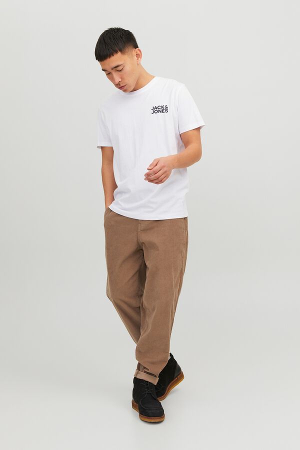 Jack & Jones T-shirt de manga curta com logo branco