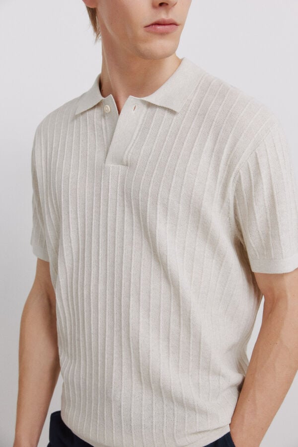 Springfield Polo b&aacute;sico com estrutura cinzento