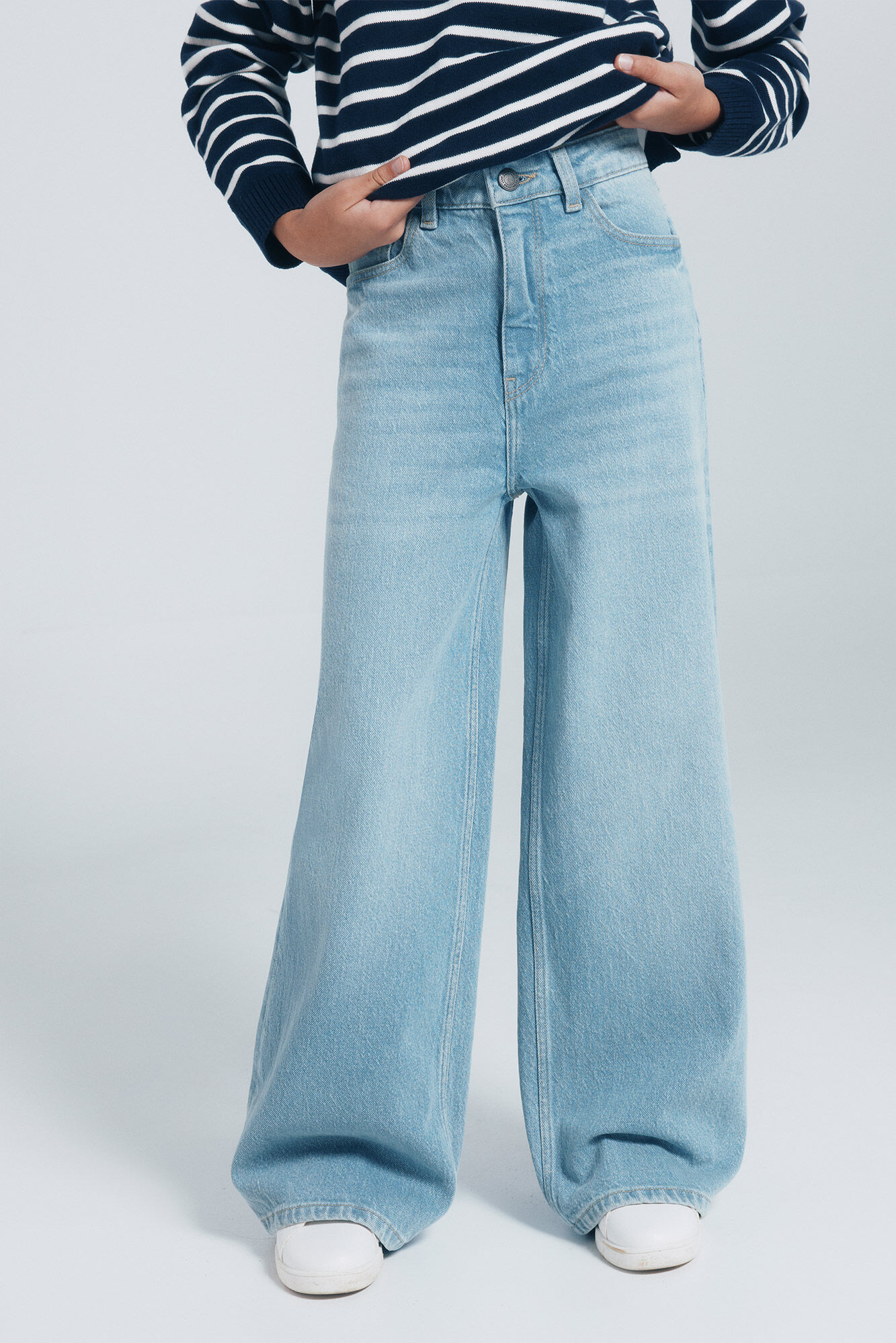 Springfield Kids denim jeans culotte para meninas