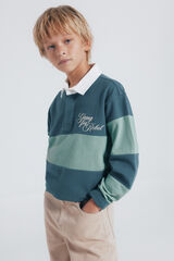 Springfield Kids Camisa polo manga comprida para menino verde