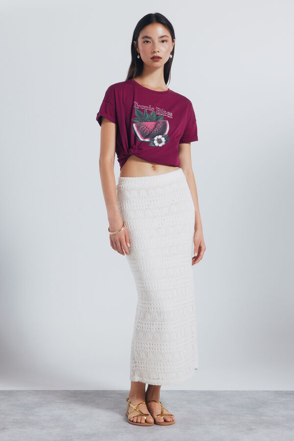 Springfield Camiseta gráfica tropical estampado