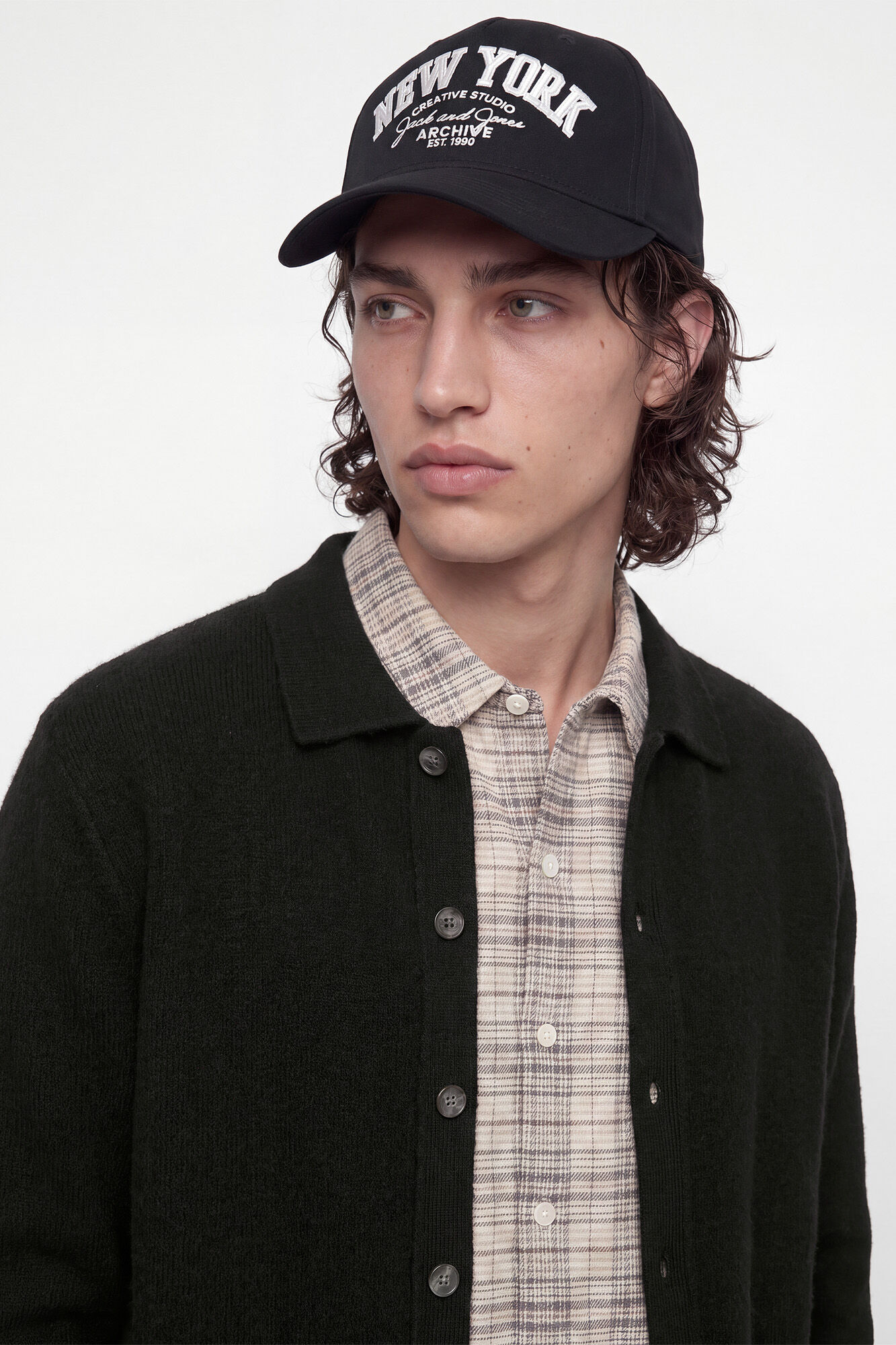 Jack & Jones Casaco de malha polo com l&atilde;