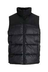 Jack & Jones Chaleco acolchado cuello alto negro