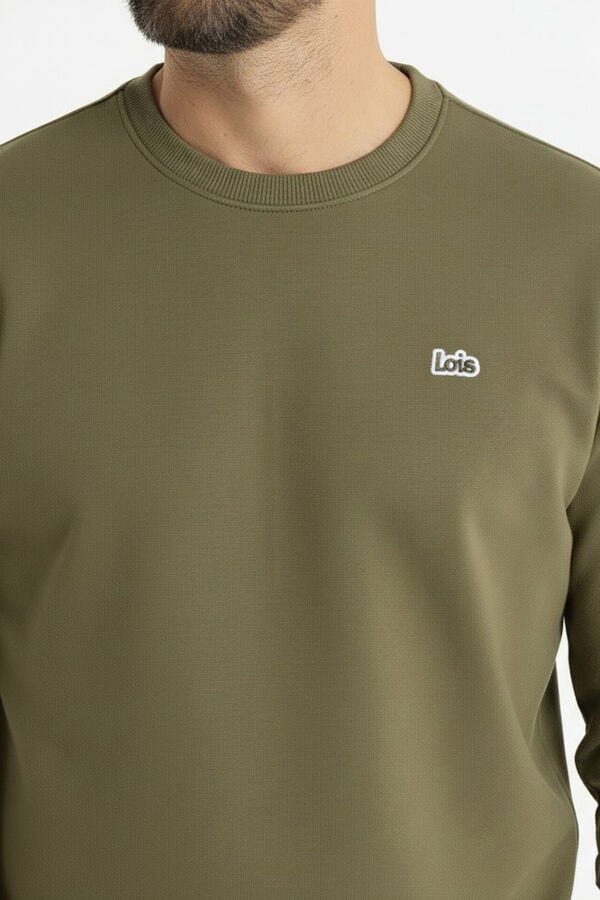 Lois Sweatshirt gola caixa verde