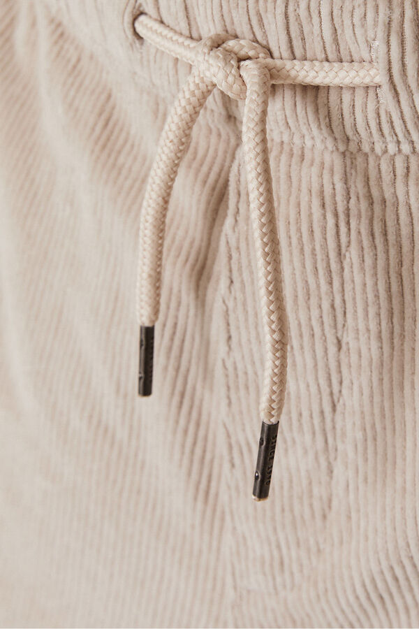 Jack & Jones Calça jogger de veludo cotelê cinzento