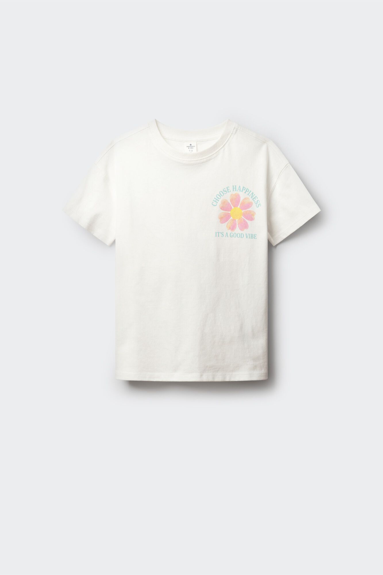 Springfield Kids T-shirt de manga curta com flor para menina