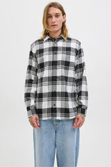 Jack & Jones Camisa xadrez regular fit branco