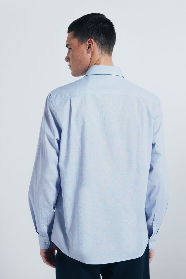 Springfield Cotton shirt with edging blue