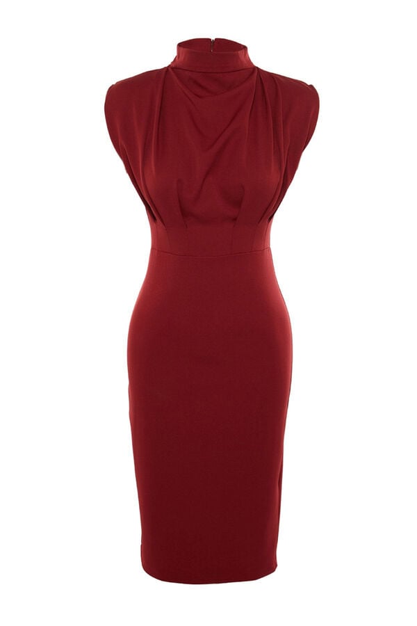 Trendyol Vestido midi tubinho estampado