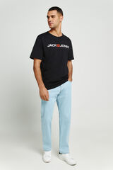 Jack & Jones Jeans com corte descontra&iacute;do azul