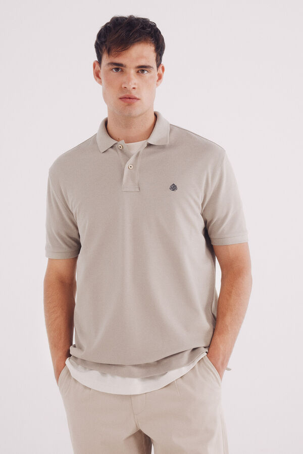 Springfield Polo piqué básico regular fit cru