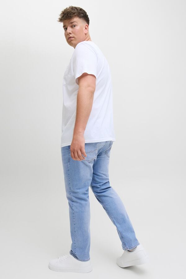 Jack & Jones PLUS Jeans slim cinco bolsos azul