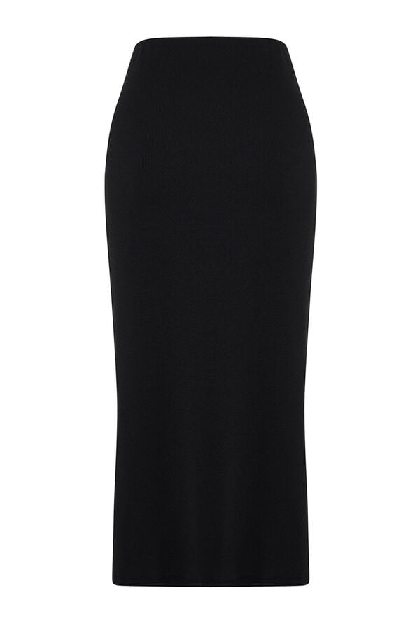 Trendyol Saia maxi com abertura preto