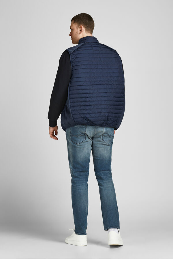 Jack & Jones PLUS Colete acolchoado leve PLUS azul