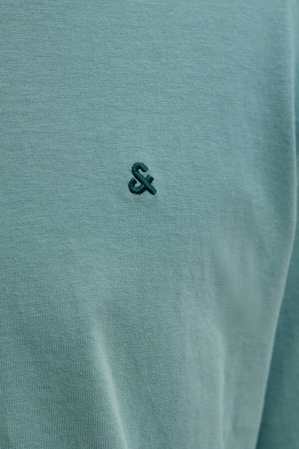 Jack & Jones T-shirt regular bordada azul