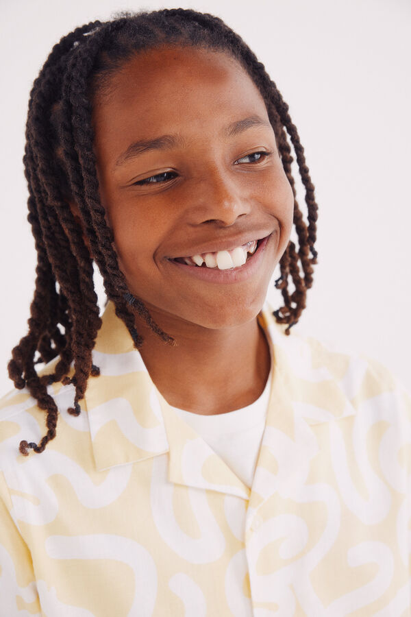 Springfield Kids Camisa geométrica para meninos estampado
