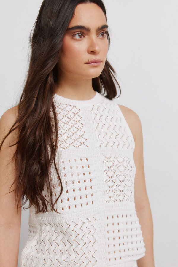 Springfield Top pointelle beige