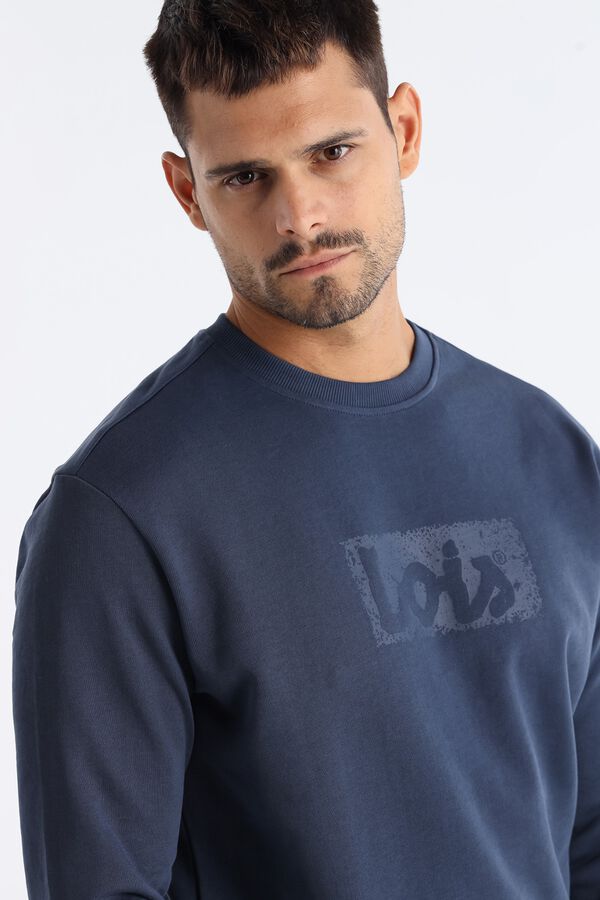 Lois Sweatshirt gola caixa azul