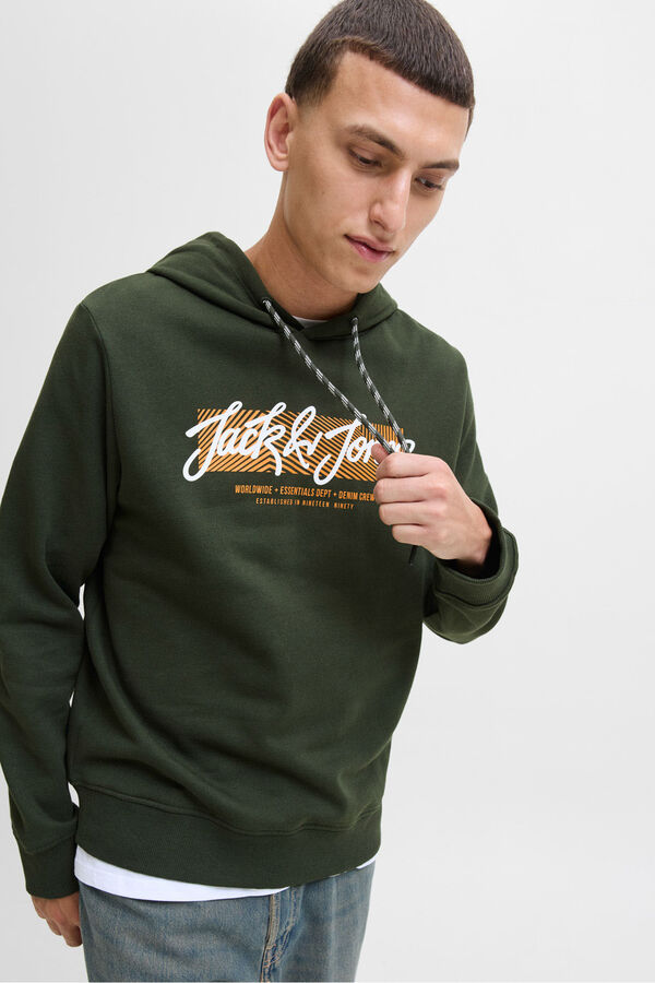 Jack & Jones sweatshirt e logo verde